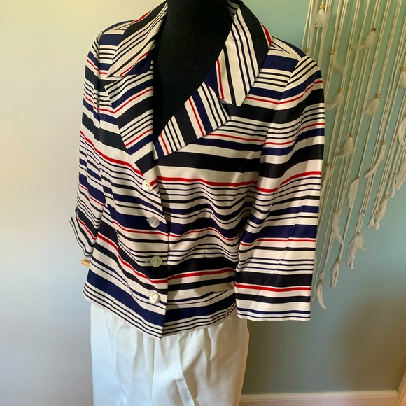 Silk Blazer & Alfred Dunner Pants - Picture 1 of 9